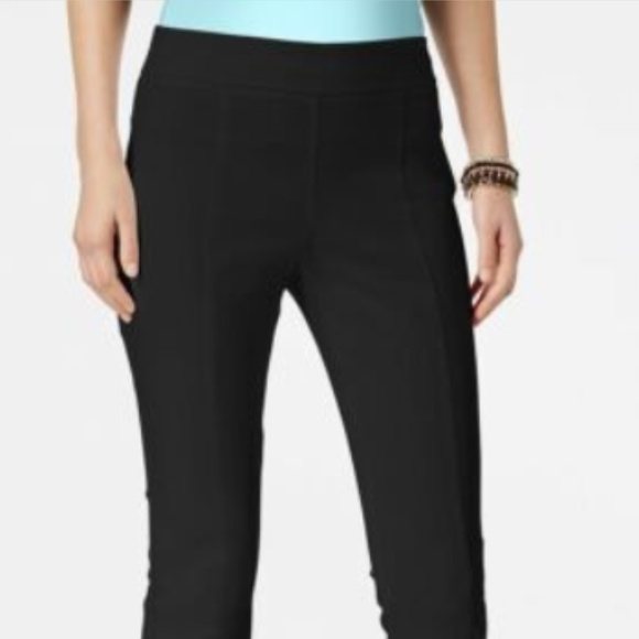 INTERNATIONAL CONCEPTS - RUFFLED-HEM CROPPED PANTS - Picture 1 of 4